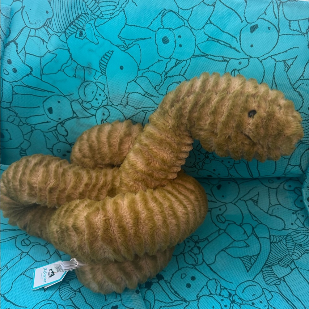 Jellycat Tan Plush Snake Toy